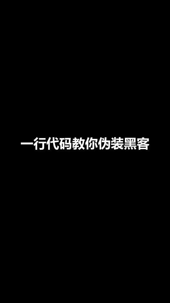 伪装黑客专用视频(伪装黑客网站在线网站)