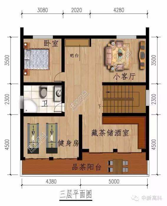 坐南朝北农村户型设计(农村坐南朝北房子最佳布局平面图)